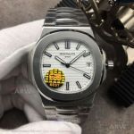 GB Best Replica Patek Philippe Nautilus 5711 White Dial SS Case 40 MM 9015 Automatic Watch